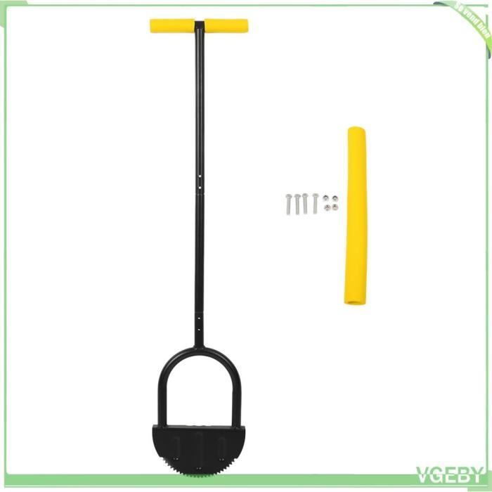 Coupe-Bordure Demi-Lune Robuste Avec Poignée T Souple - Outil Manuel Bordure Pelouse Et Jardin, Acier Renforcé