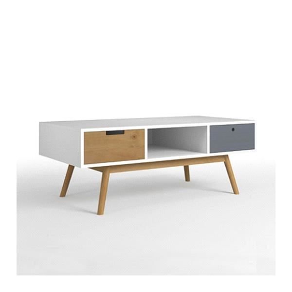 VS Venta-stock Commode 5 tiroirs dans Les tiroirs Blancs et Multicolores