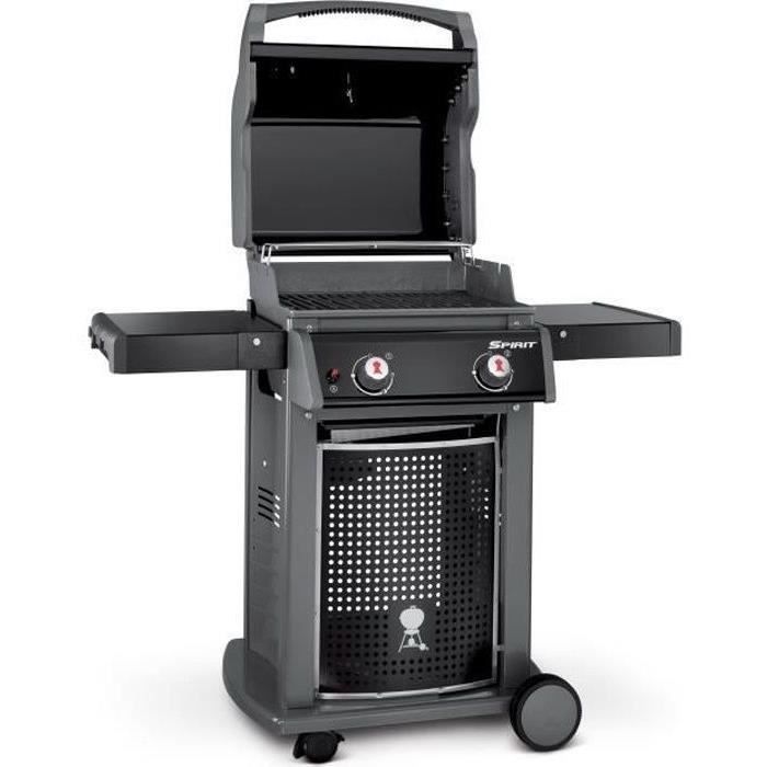 Barbecue à gaz WEBER Spirit Classic E-210 - Noir - Cdiscount Jardin