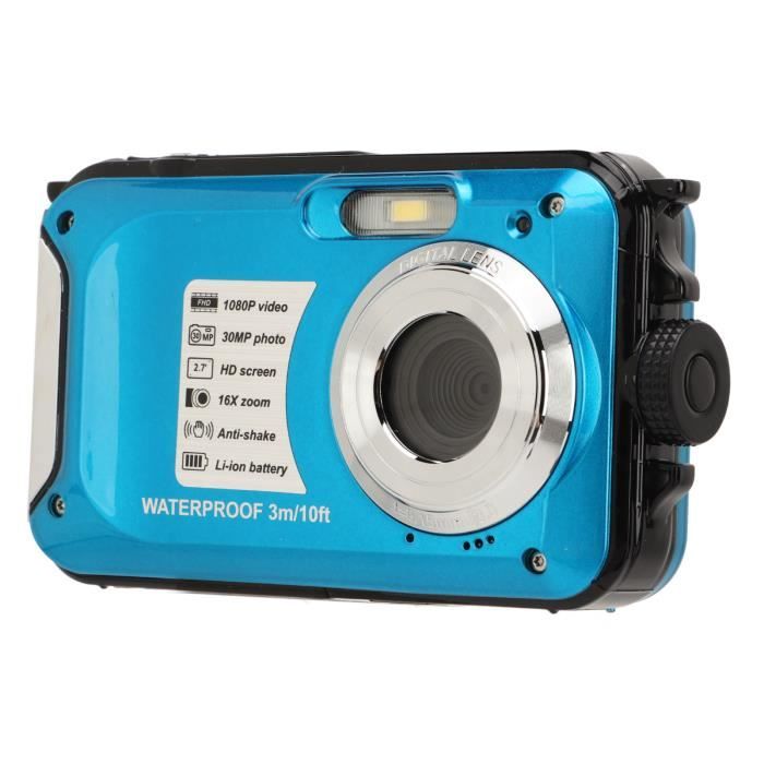YOSOO appareil photo étanche Appareil photo numérique étanche 1080P 30MP  16X 10FT caméra sous-marine pour la plongée en apnée
