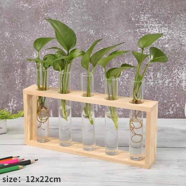 Vase Cylindrique En Acrylique Transparent 10x20 Cm - Incassable Pour Fleurs Fraîches Ou Hydroponie