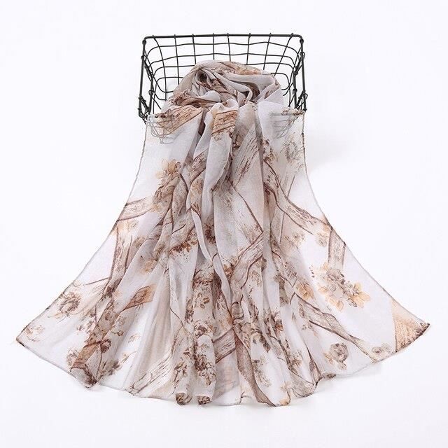 Foulard Gris Imprimé H&M - Châle Hijab Léger - Neuf Sans étiquette