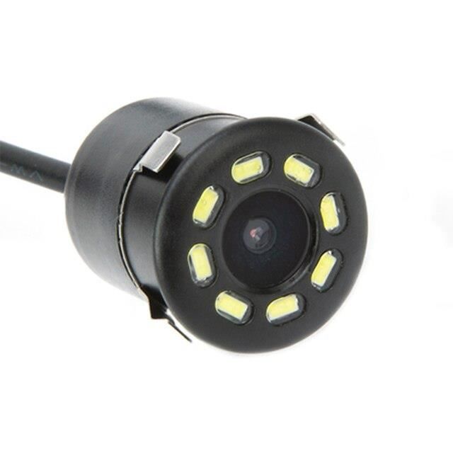 Mini Pixel Camera LEXXSON Caméra De Recul HD CCD 8 LED Vision Nocturne Caméra De Recul 170° Mini Caméra De Recul DC12 V (Avant Ou Arrière Telecamera Per Retromarcia