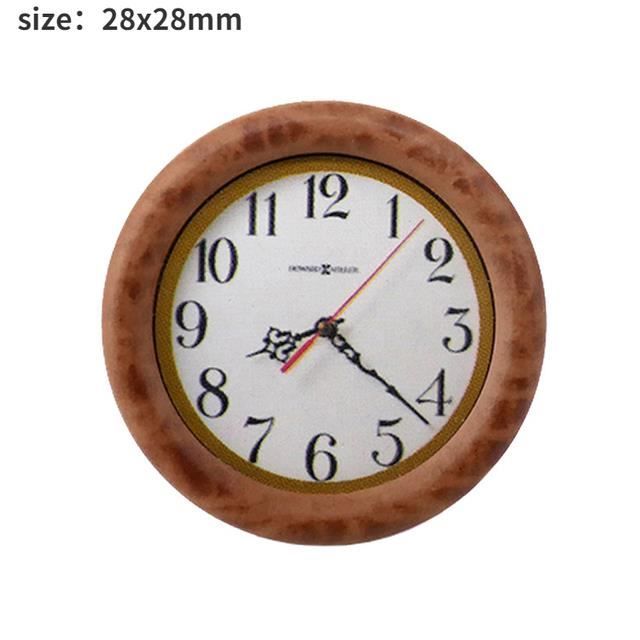 Horloge Murale Miniature 1:12 Pour Maison De Poupée - Décoration Intérieure - Neuf
