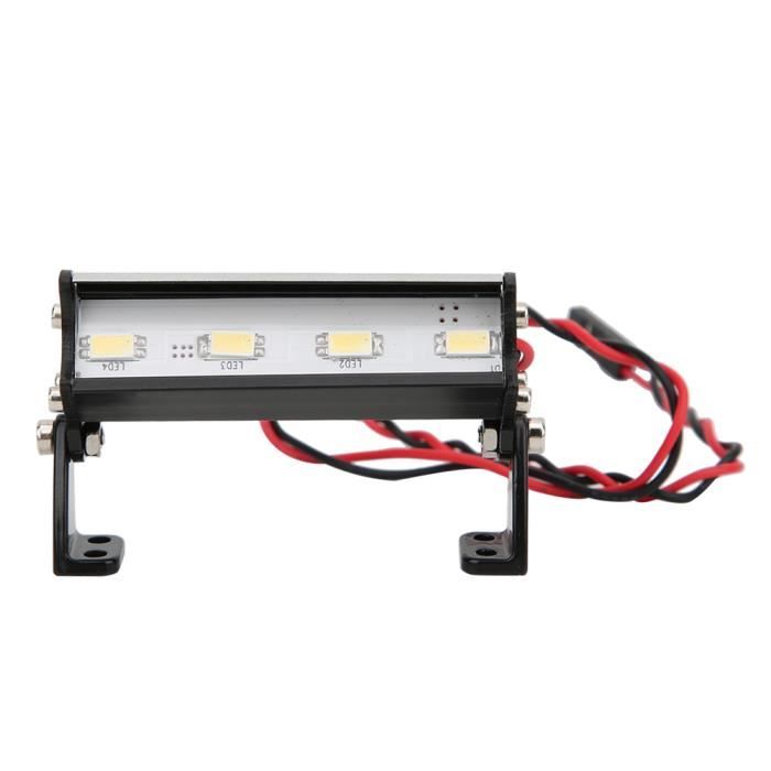 Barre LED RC 1/10 Pour Chenille - 55mm - Compatible TRX4, SCX10 - Éclairage RC Réaliste - Bleu