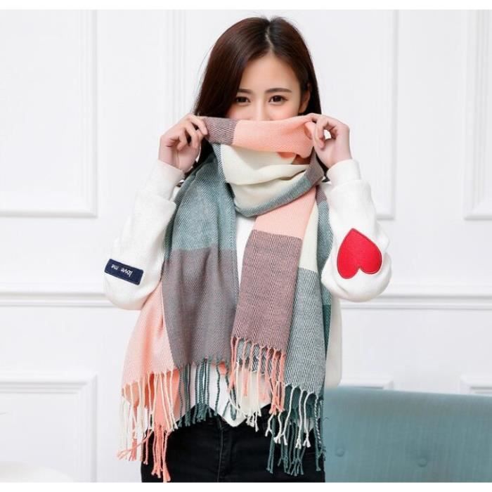 Écharpe Longue D'hiver - 215 X 35 Cm, Polyester Doux Et Chaud - Pour Femme, Style Décontracté Ou Habillé - 6