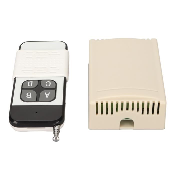 Interrupteur sans fil DC, mini interrupteur relais avec 2 télécommandes, interrupteur à distance