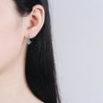 ORGANGONFAND Boucles d'oreilles femme - Perle - Argent sterling S925 -Allergie - Boucles d'oreilles-1