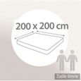 Drap housse 200X200 cm BORDEAUX uni 100% coton 57fils-1