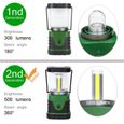 LCC® 500lm Lanterne de camping LED,Torche ultra lumineuse, lumière d'urgence , lampe portable pour les activités extérieures - vert-1