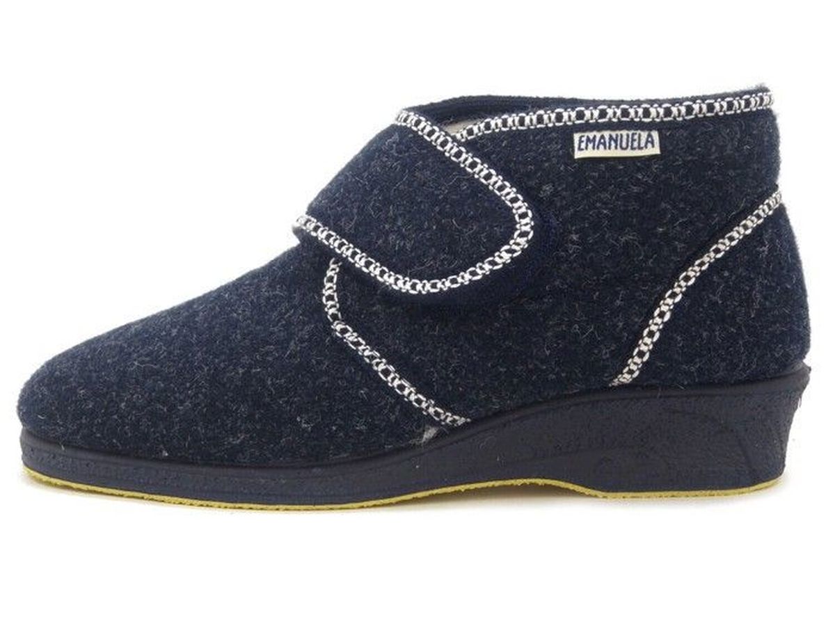 Sandales Compensées Elisa Conte En Daim Bleu - Taille 39, Cuir Souple Et Confort