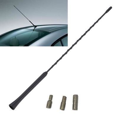 Antenne Radio Voile AM/FM Alca Germany – 55 Cm – Mât De Toit Noir (Compatible Ford Focus Et Universel)