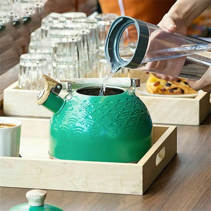 SURENHAP Bouilloire sifflante-2.5L-acier inoxydable pour cuisinière