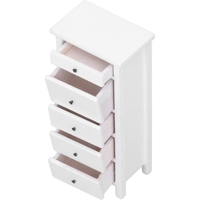 Fafeicy Armoire miniature Mini Armoire à Tiroirs 1/12 de Maison de Fafeicy Armoire miniature Mini Armoire à Tiroirs 1/12 de Maison de