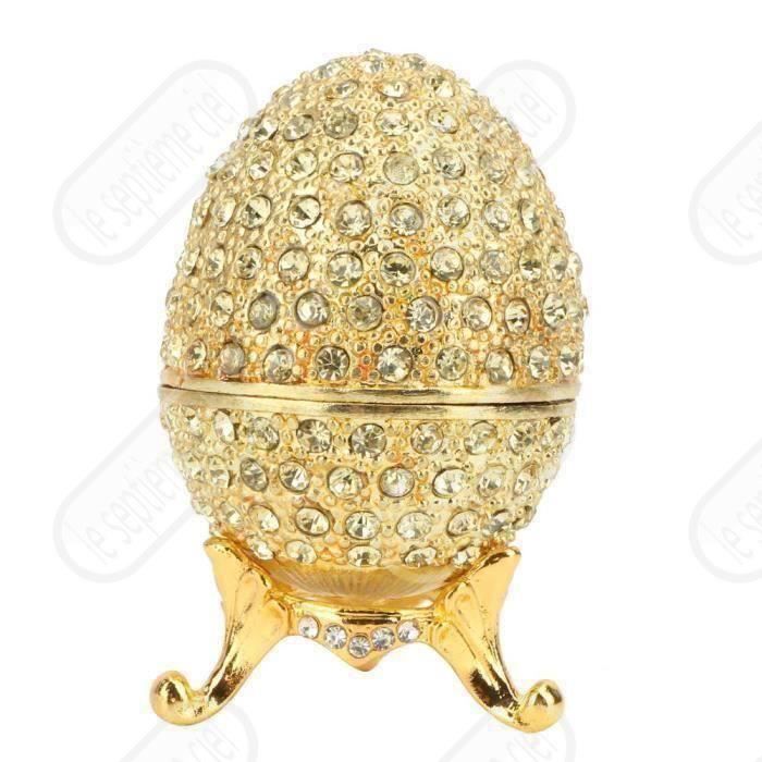Boîte à Bijoux, Peint à La Main émaillé Fabergé Oeuf Boîte à