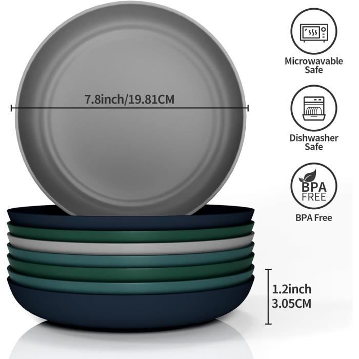 Assiettes Plates En Plastique De 19 8 Cm Set De Vaisselle Pour 8 — free download