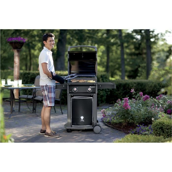Barbecue à gaz WEBER Spirit Classic E-310 - Noir - Cdiscount Jardin