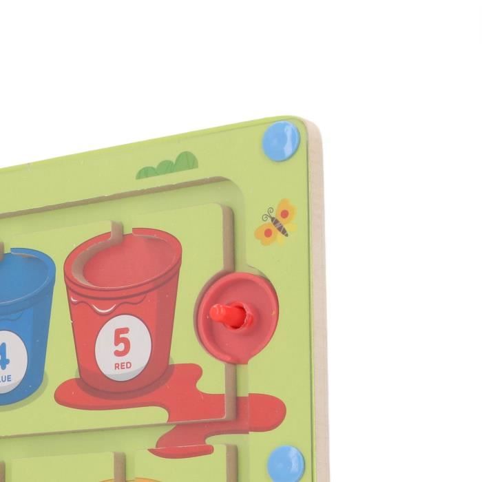 Labyrinthe magnétique des chiffres et couleurs - Jouet éducatif - Cadeau de Noël pour | Pour 3-6 ans développement de la concentration logique cadeaux pour chaussettes de