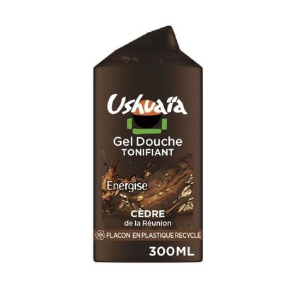 Ushuaïa - Gel Douche Homme Tonifiant Energise à l'Extrait de Cèdre 250 ml x  3 - MaxxiDiscount