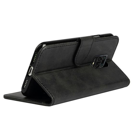 Coque Livre (Bookstyle) Noir à Clapet Pour Xiaomi Redmi Note 9 4G / Redmi 9T