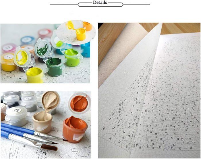 Kit Peinture Par Numéro Licorne – Toile DIY Pour Adultes, Enfants Et Débutants