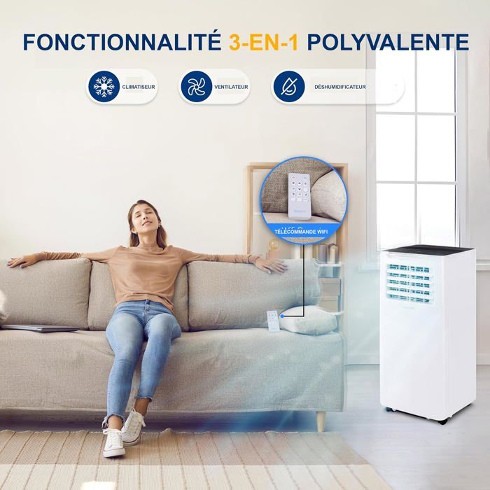 Climatiseur Mobile,9000 Btu,Climatiseur Et Déshumidificateur Portatif — free download