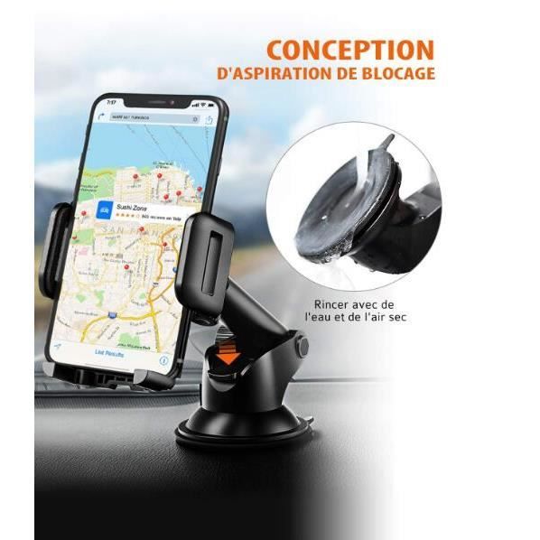 OQTIQ Support Telephone Voiture Ventouse, Support Telephone