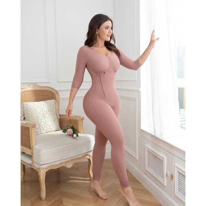 Rose taille XXL Body manches longues pour femme v tement qui