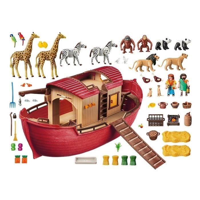 PLAYMOBIL - Arche de Noé avec animaux - Wild Life - Pour Enfant à partir de  4 ans - Cdiscount Jeux - Jouets