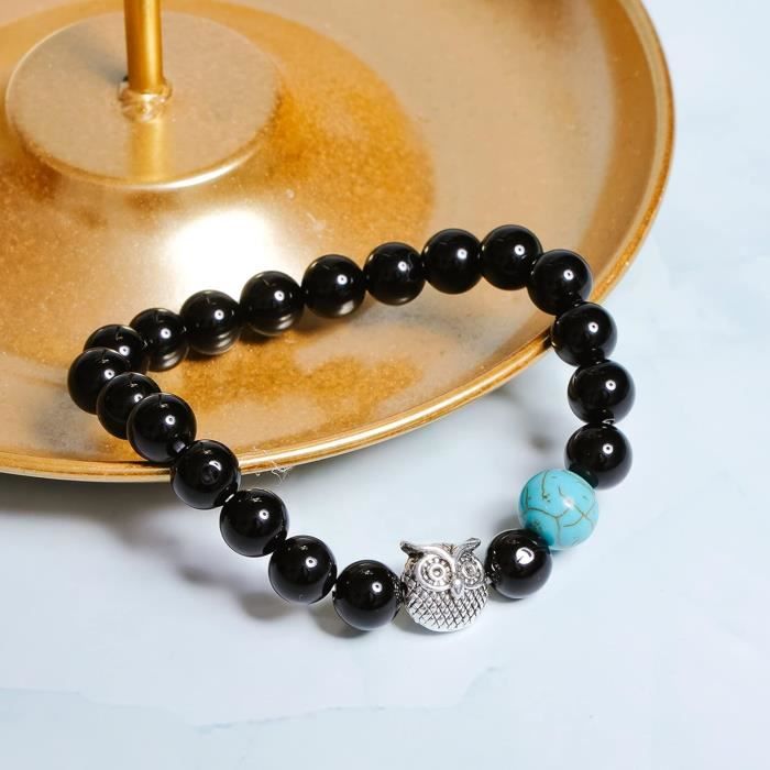 6-12Pcs Bracelet Tressé Punk Gothique Rock Manchette Multicouche Cordon