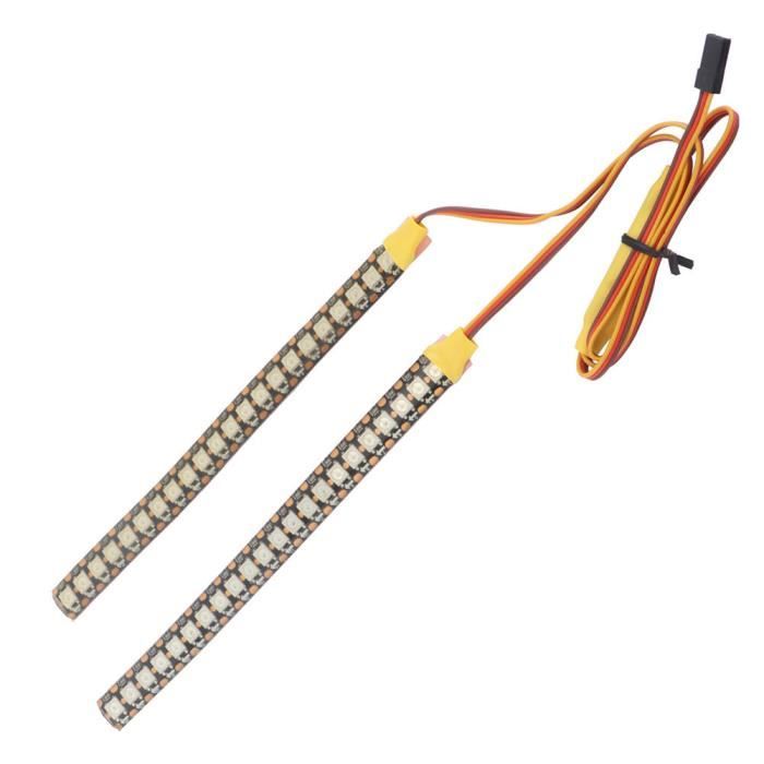 Lampe de toit en métal à barre lumineuse à LED adaptée pour SCX10 90046
