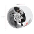 Ventilateur d'extraction de salle de bain TMISHION - Faible bruit - 25W - 220V - Fixation murale - Blanc-3