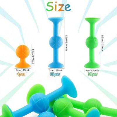 FaJoek – Set De 12 Jouets Ventouse Pop Sucker – Fléchettes Silicone Avec 2 Cibles – Jeu De Lancer Interactif – Blocs De Construction DIY – Dès 3 Ans