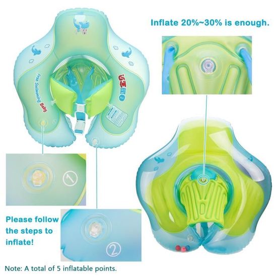Fvbjd - Anneau De Natation Pour Bébé Bateau Gonflable Pour Enfants Siege Bebe Entrainement De Natation Pour Enfants Volant Jouets De Natation Pour 32255 B