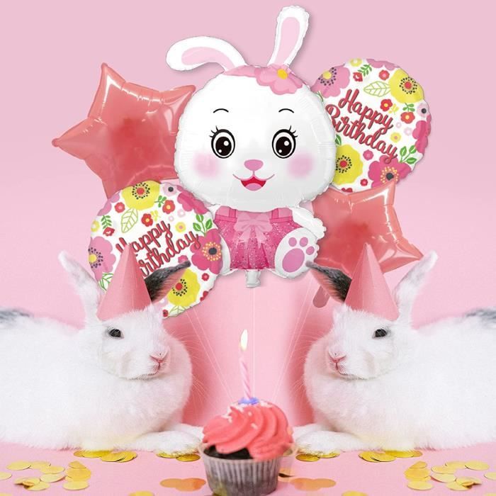 Ballons hélium lapin ballons pour fête d'enfants, ballons pour fête  d'anniversaire, anniversaire d'enfant, fête, décoration, b[362] - Cdiscount  Maison