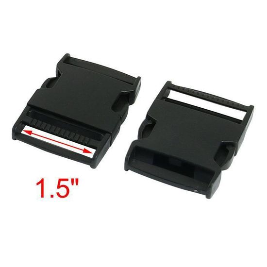 10 Boucles Réglables UEIOAVL Noires - Pour Sangles Sac à Dos, Valise, équipement Outdoor
