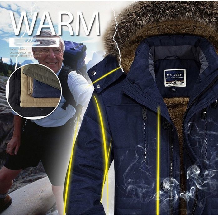 Manteau D'hiver Homme Parka épais Avec Capuche Amovible - Polaire Chaude, Coupe-vent, Multi-poches | Pour Plein Air, Travail, Décontracté, Coupe Ample