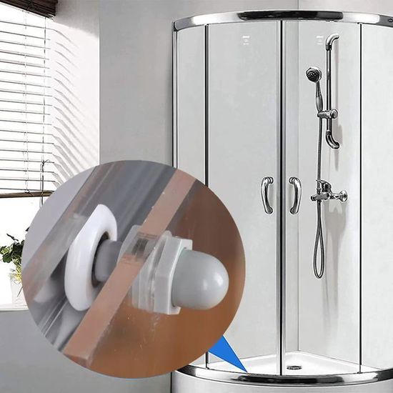 8 Pièces Galets De Porte De Douche Roulette Porte Coulissante Galet Roue Rouleaux Pour Porte Douche Salle De Bain 25mm 76928776