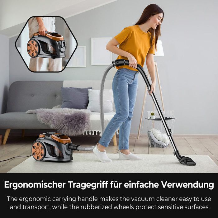 Aspirateur Sans Sac Puissant 3300W Maison Sol Tapis Poils D’animaux — free download
