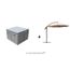 Salon De Jardin Encastrable 4 Places En Resine Tressee Grise Sans
