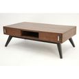 Maharadja Table Basse Vintage 2 Tiroirs Hindi Finition
