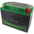 Batterie de démarrage Lithium-Fer-Potassium (LiFePo4 ou LFP) 12V 22A 60Wh, remplace batteries acide/plomb YTX15L-BS, YTX18L-BS, YB16-0