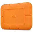 Disque SSD LaCie Rugged USB-C - 2 To - Orange - Imperméable - Antipoussière - Robuste-0