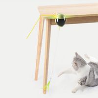 Jouets interactifs pour chat, jouets à taquiner et à tourner automatiques, baguette automatique pour chat avec plumes