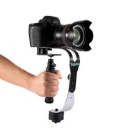 Stabilisateur de caméra vidéo stabilisateur de poche portable steadycam pour Gopro DSLR CR 05 Noir -Chu