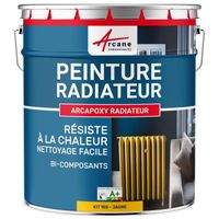 Peinture Radiateur - Fonte acier alu chauffage  RAL 1023 Jaune - Kit 1 Kg jusqu'a 5m² pour 2 couches