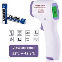 Thermomètre frontal infrarouge précis thermomètre électronique de haute précision enfants bébé adulte maison (plis inclus)