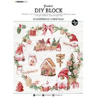 Set de 32 feuilles de papier scrapbooking A4 'Christmas Essentials - Gingerbread Christmas nr.49' de Studio Light