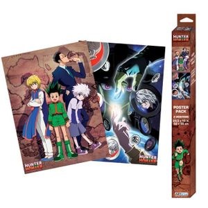 QZWXEC Anime Hunter X Hunter Manga/Imprimé Tableau Multi Panneau 5  Parties,Tableau Murale Impression sur Toile Intissee 5 Parties Abstrait  Chambre