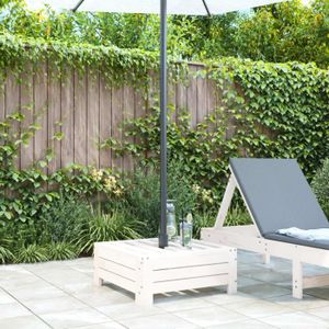 PARASOL Akozon Couvercle de base de parasol blanc bois massif de pin - 7891463640055